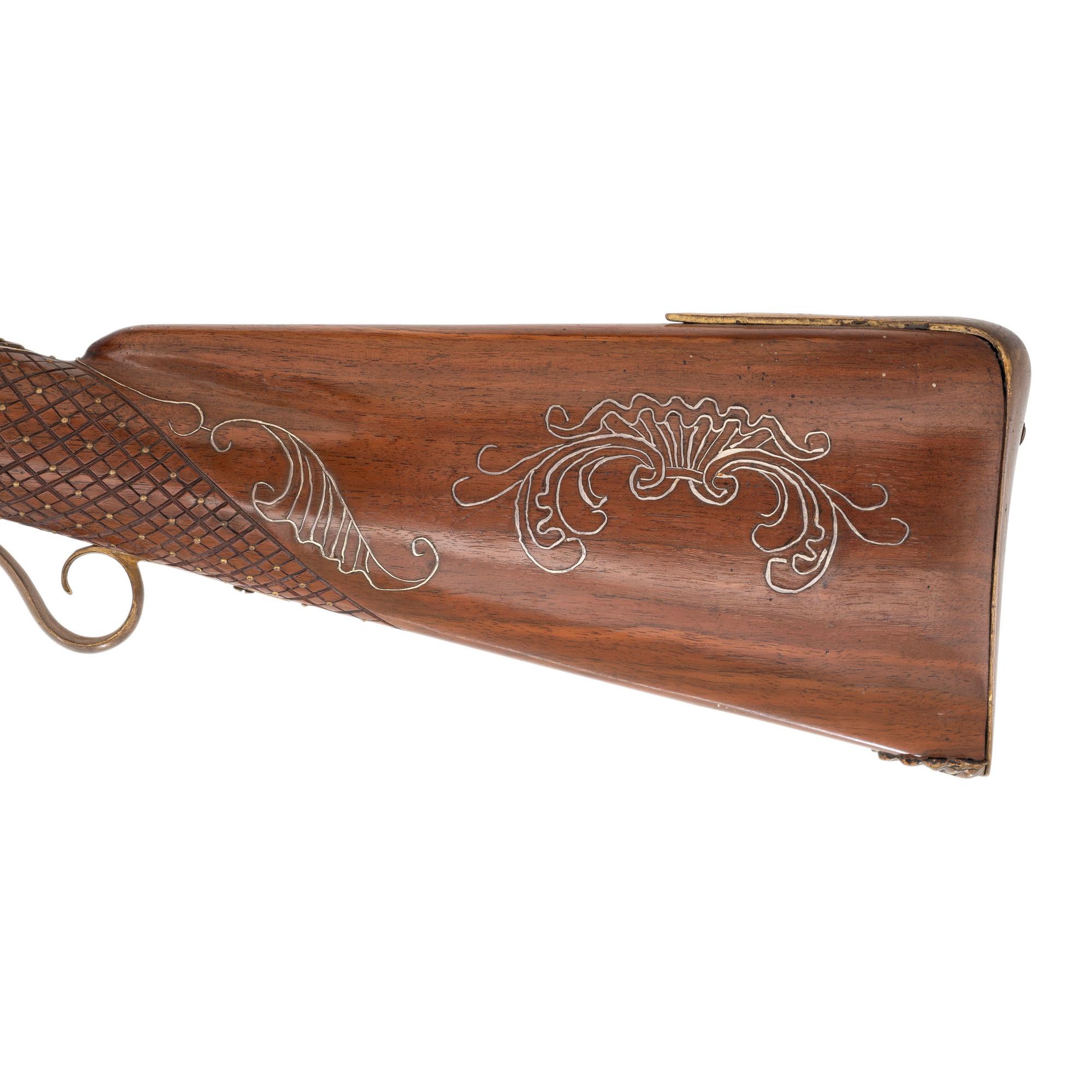 Contemporary Flintlock English Fowler in the Style of Durs Egg