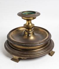 A Brass Candlestick Height 23 1/2 inches. — 20TH CENTURY