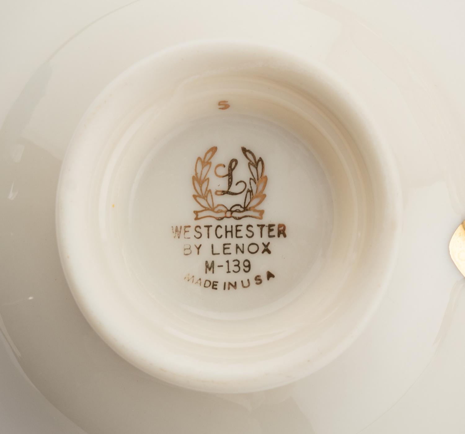A Lenox Westchester Porcelain Dinner Service