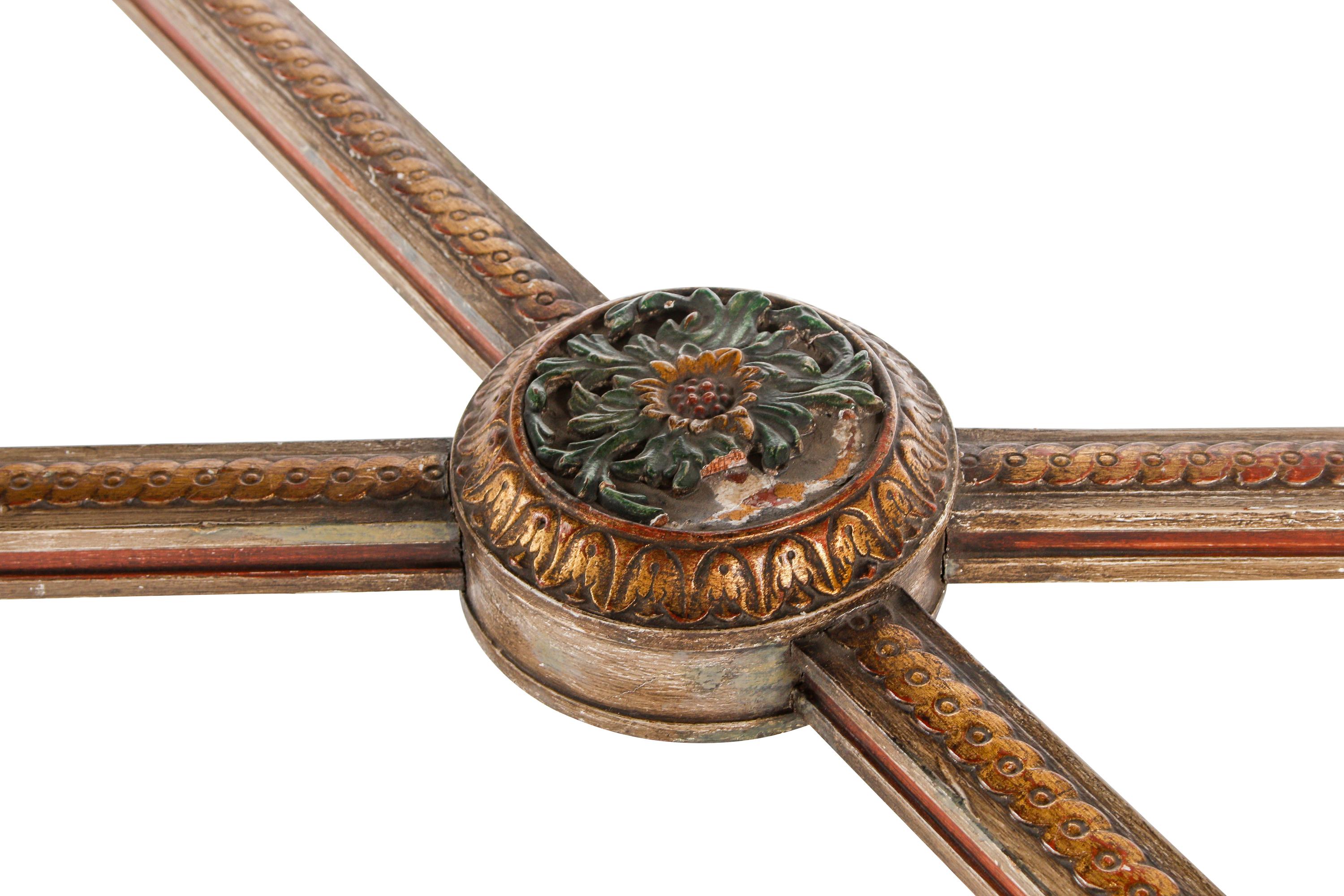 An Italian Neoclassical Giltwood Marble-Top Center Table