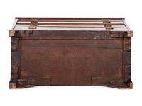A Federal Line-Inlaid Burl and Cherrywood Chest of Drawers