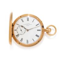 DENT, LONDON, 18K YELLOW GOLD HUNTER CASE POCKET WATCH