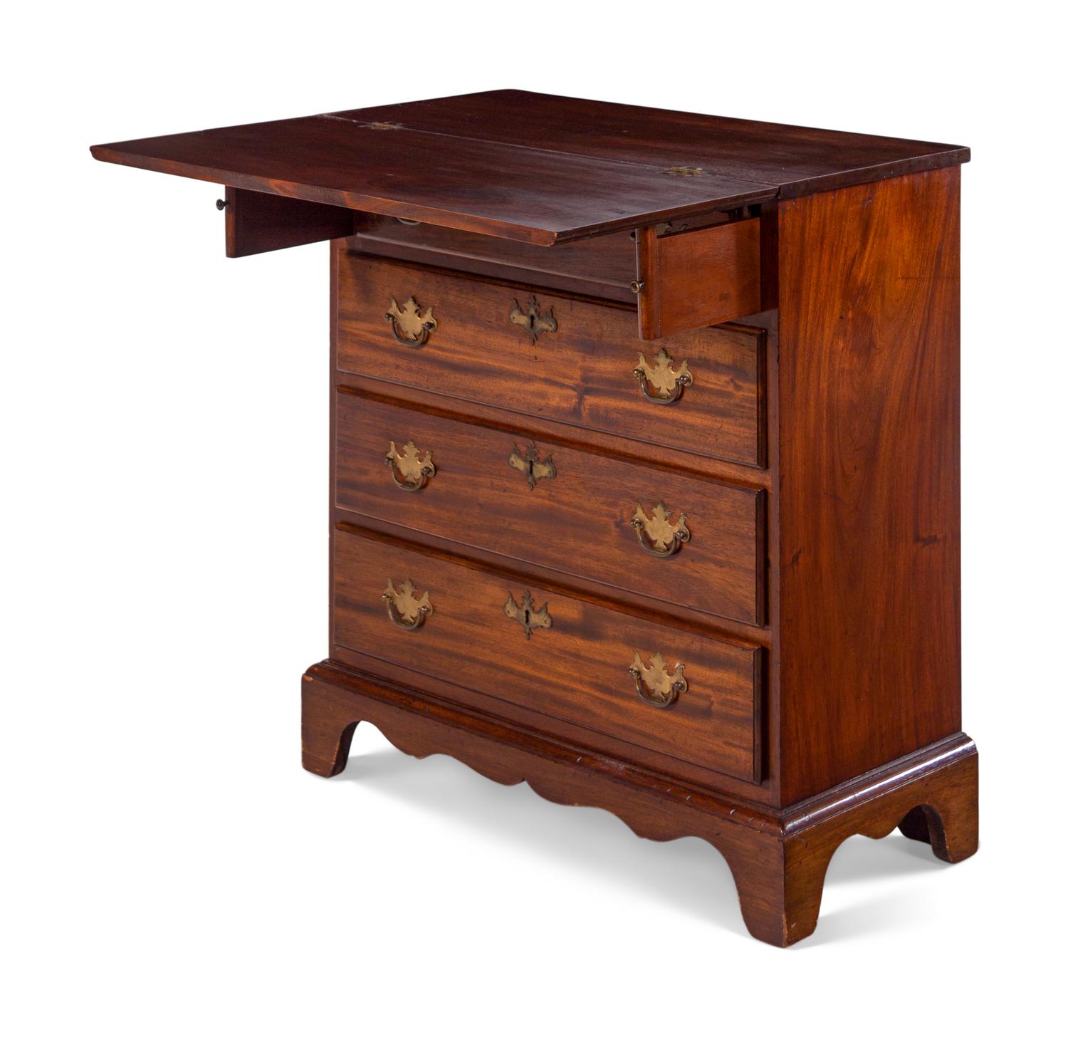 A George III Style Mahogany Flip-Top Bachelor's Chest