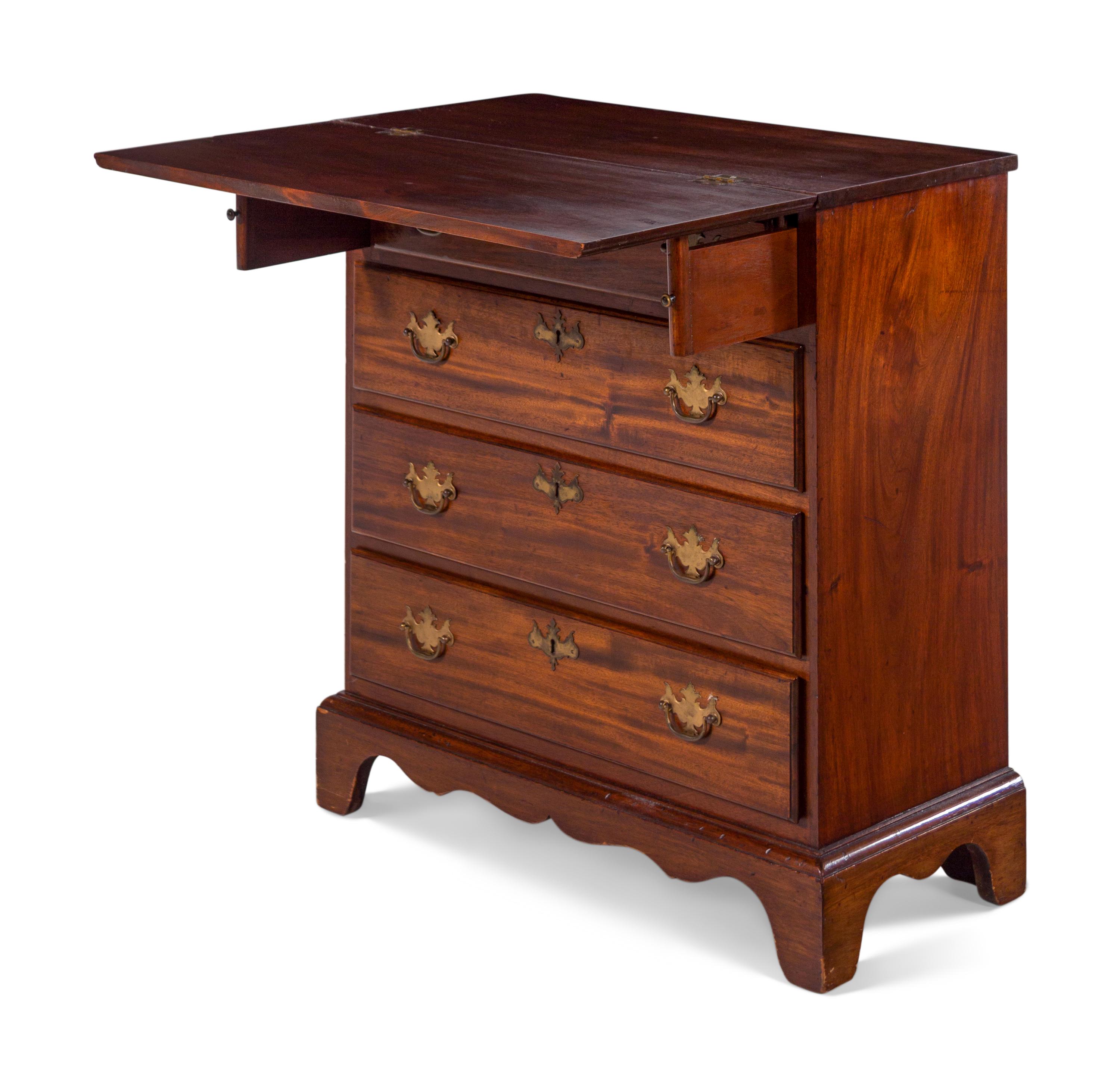 A George III Style Mahogany Flip-Top Bachelor's Chest