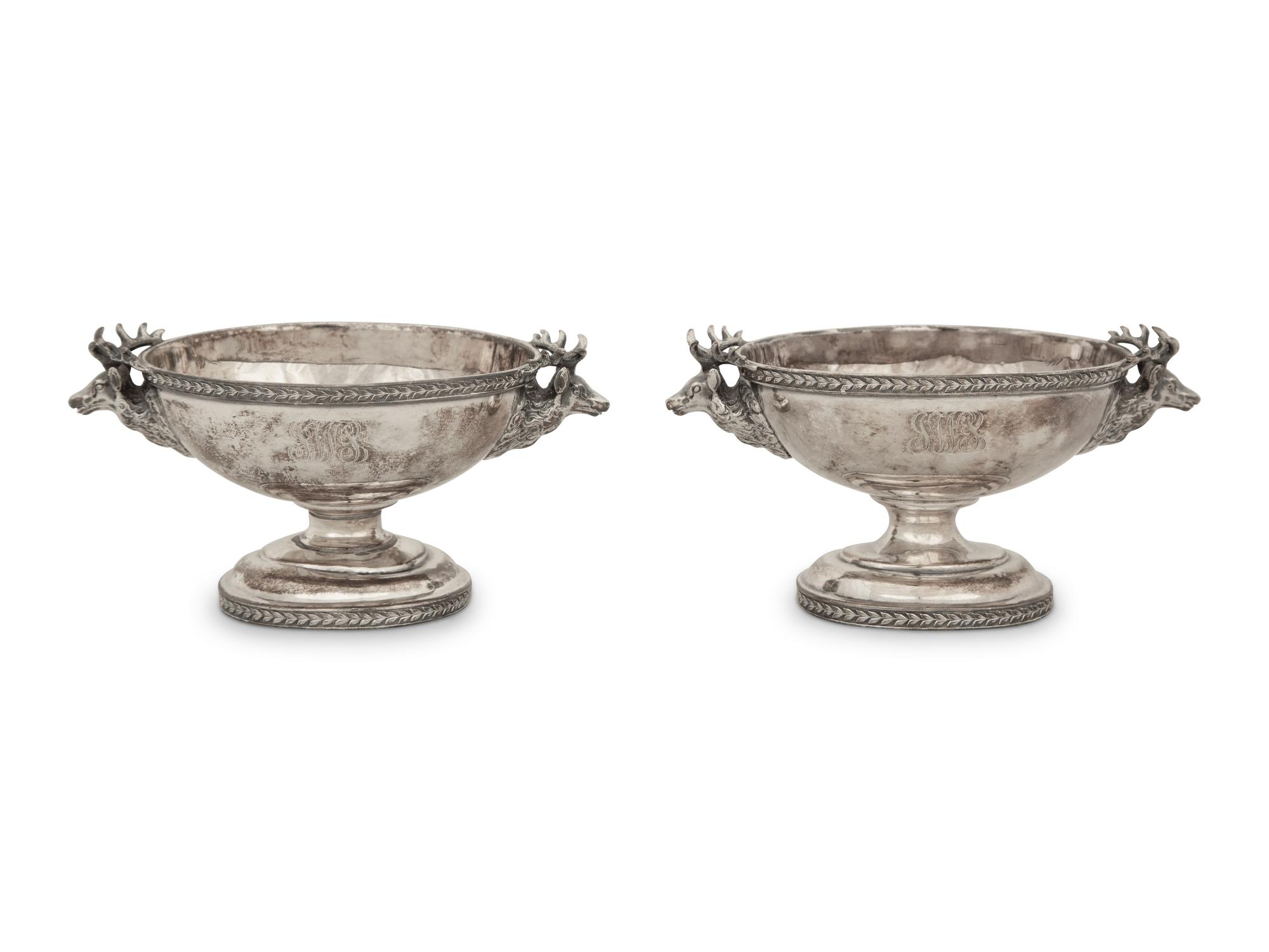 A Pair of Tiffany and Co. Silver Open Salts