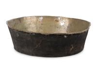 A Large English Brass Basin
