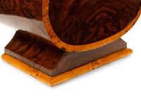 A Burlwood Veneered Cello-Form Cabinet