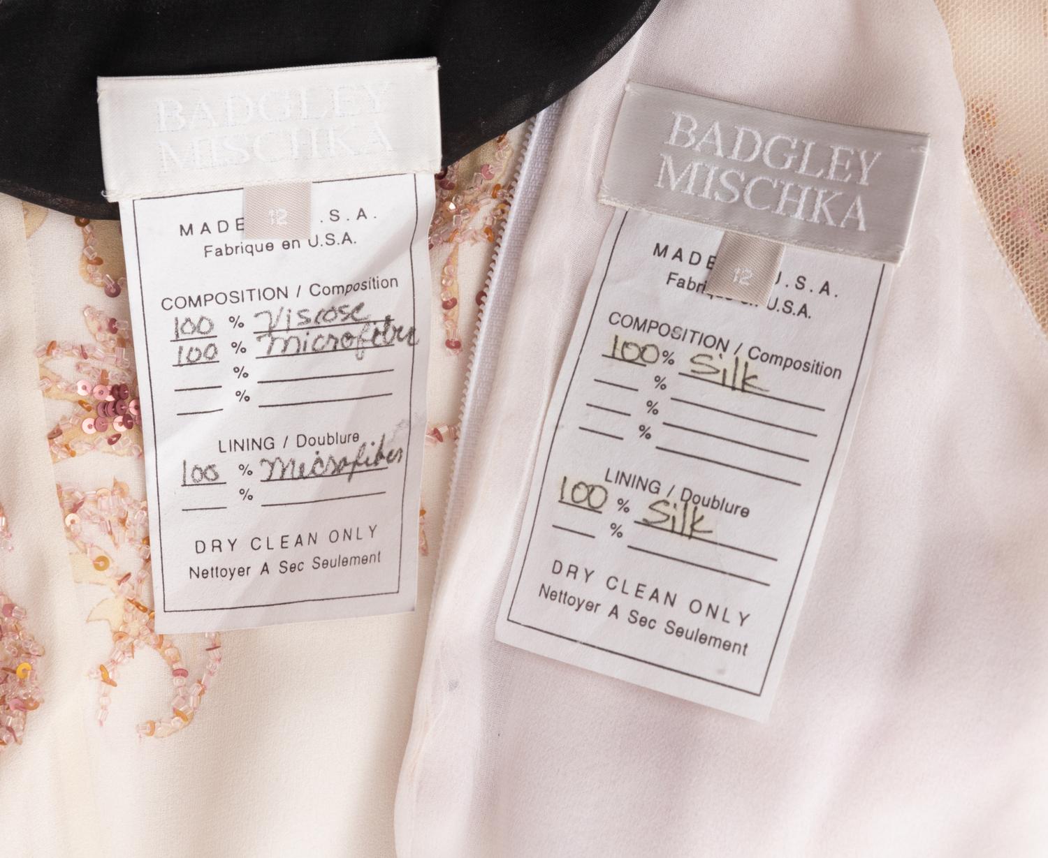 Two Badgley Mischka Dresses