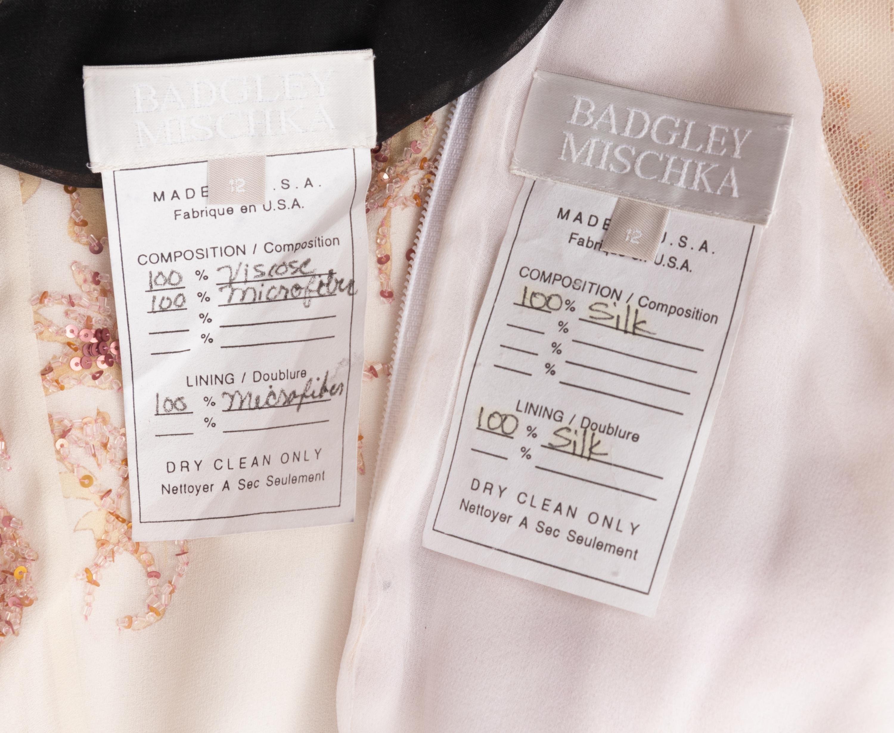 Two Badgley Mischka Dresses