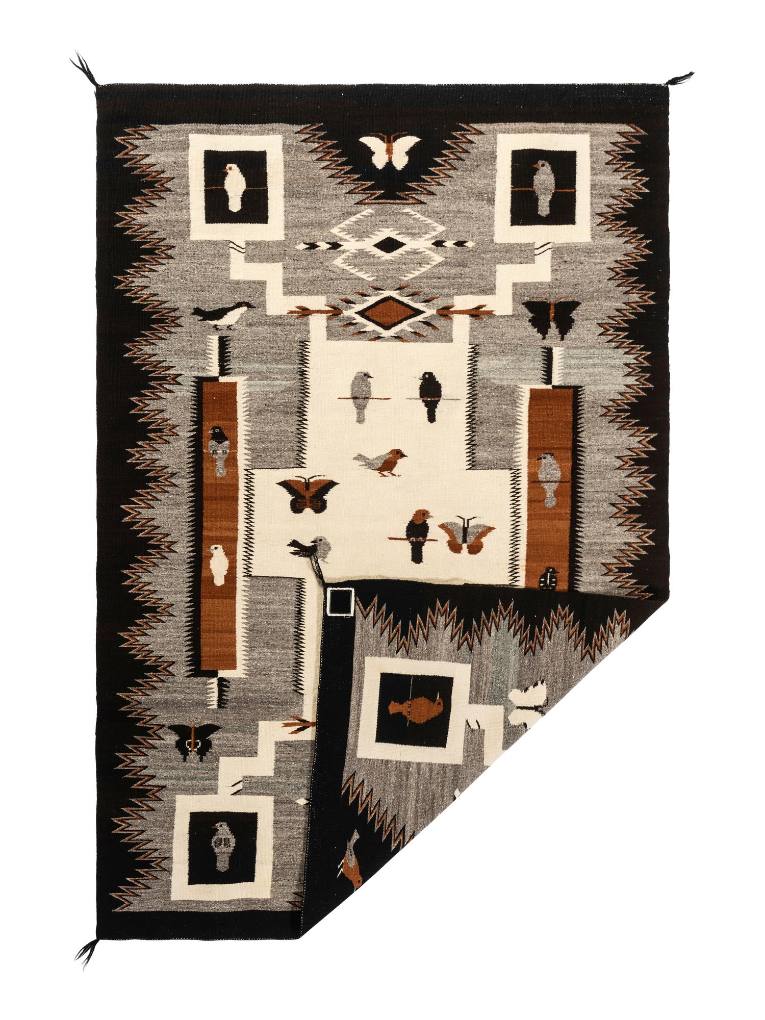 Storm Pattern Pictorial Weaving / Rug