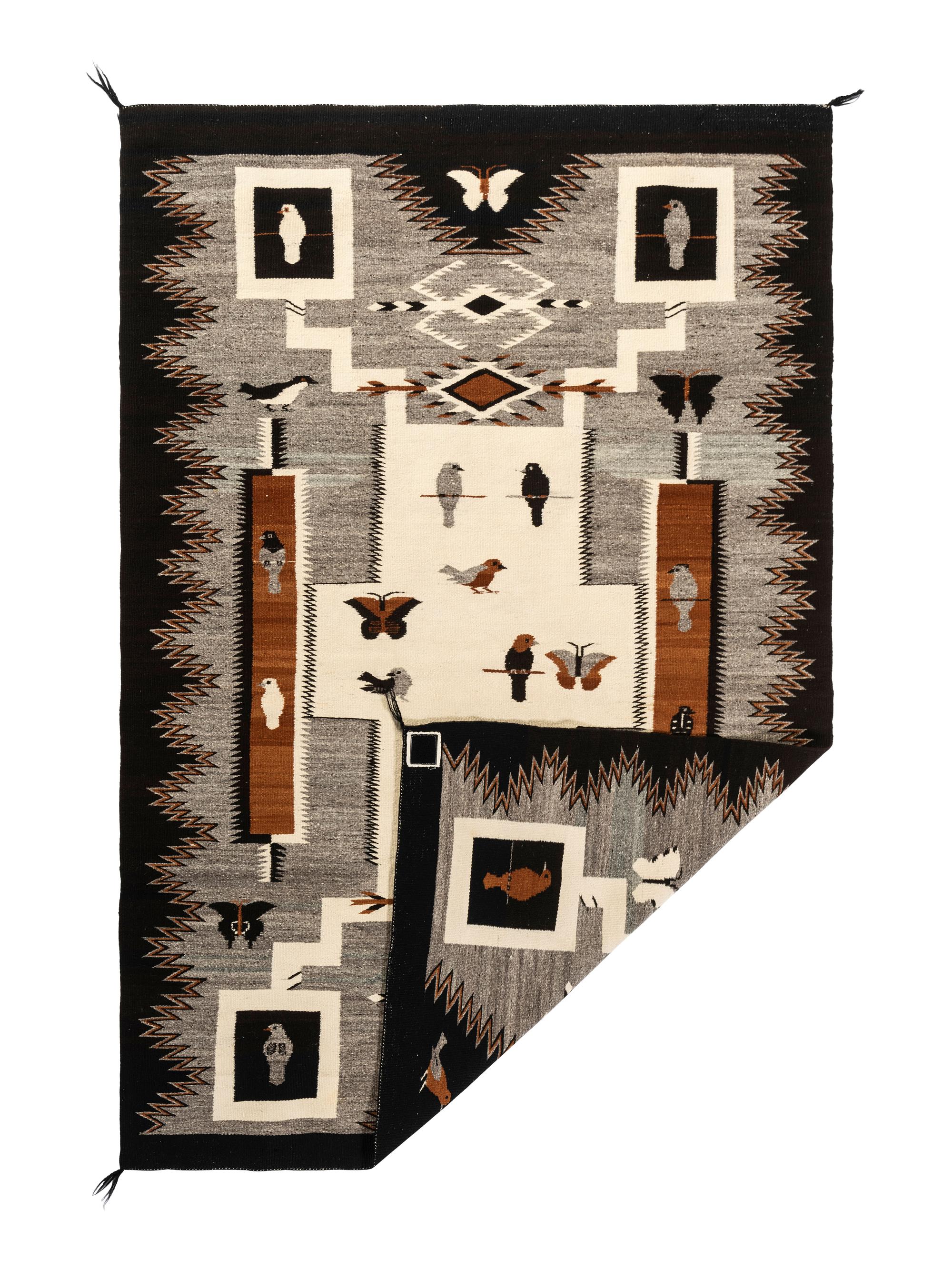Storm Pattern Pictorial Weaving / Rug
