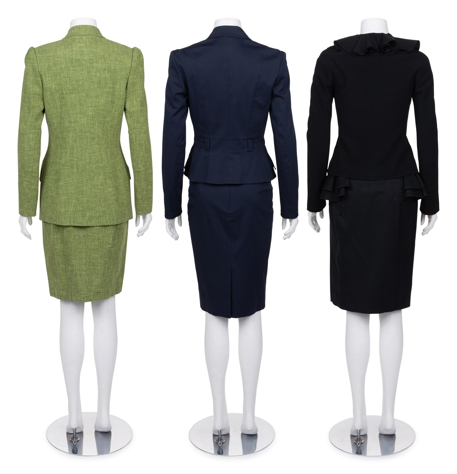 Three Designer Ensembles: Two Christian Dior ensembles and One Dior Jacket with Ungaro Skirt, 1990-2000s
