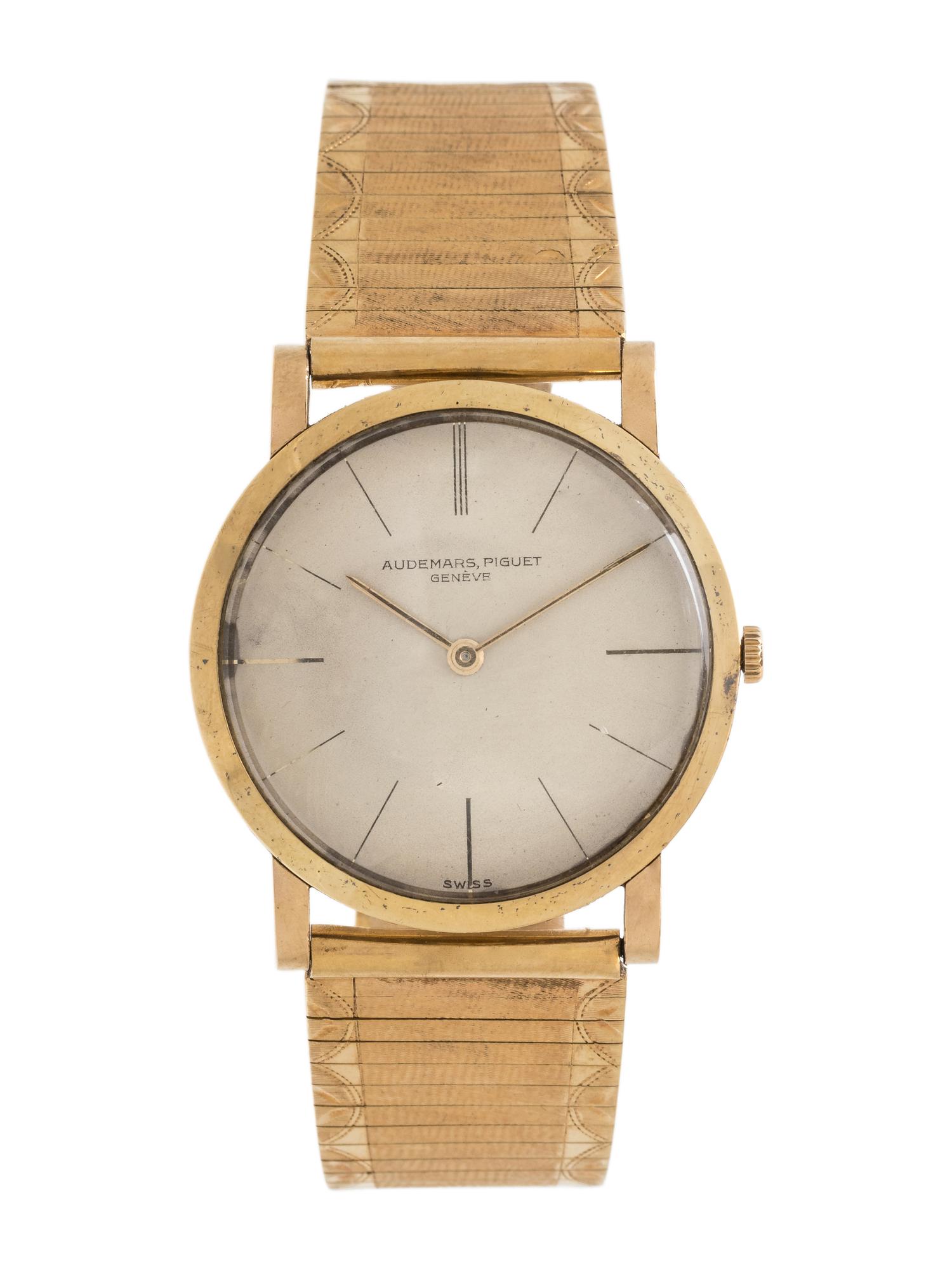 AUDEMARS PIGUET, 18K YELLOW GOLD WRISTWATCH