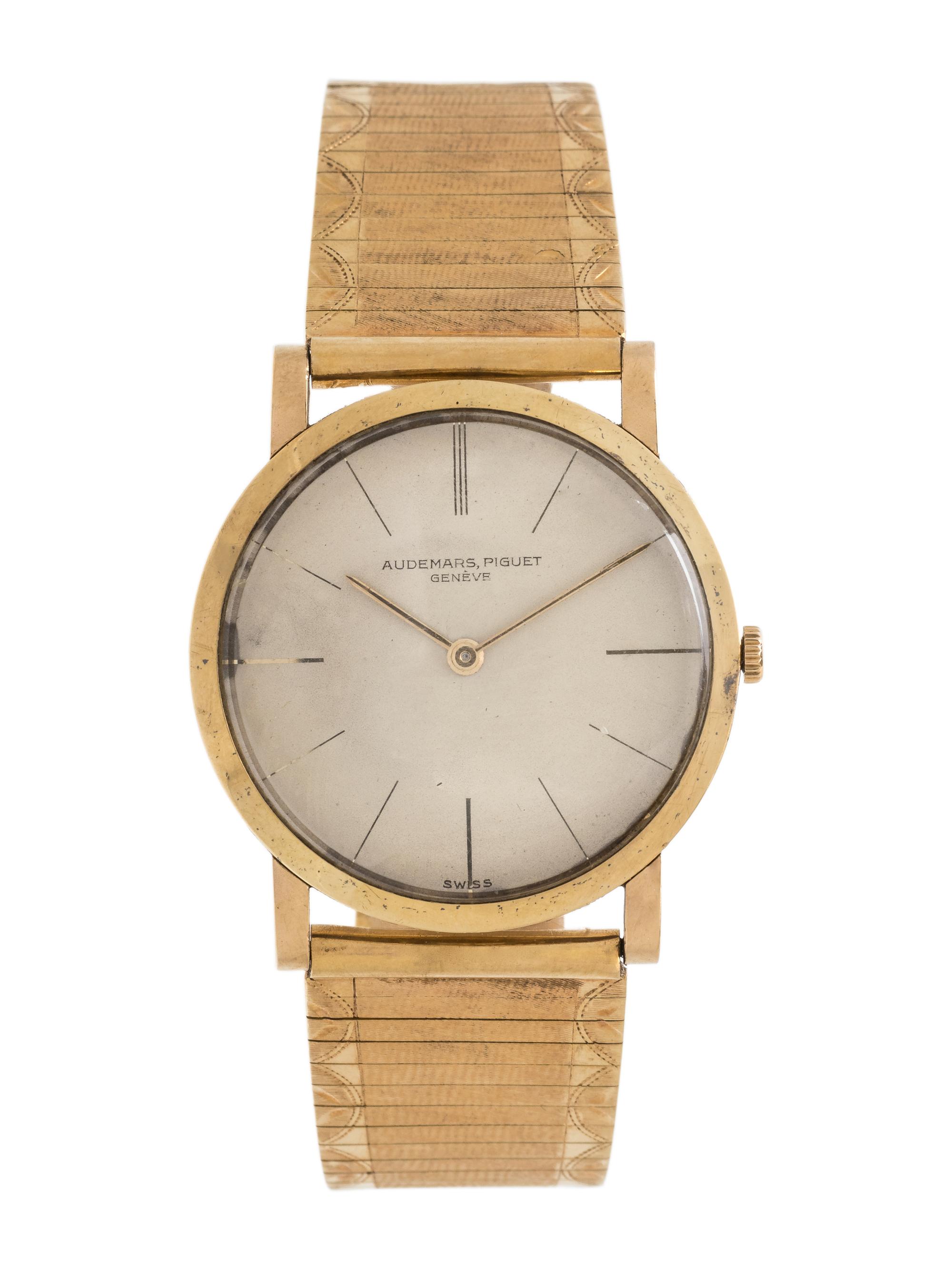 AUDEMARS PIGUET, 18K YELLOW GOLD WRISTWATCH