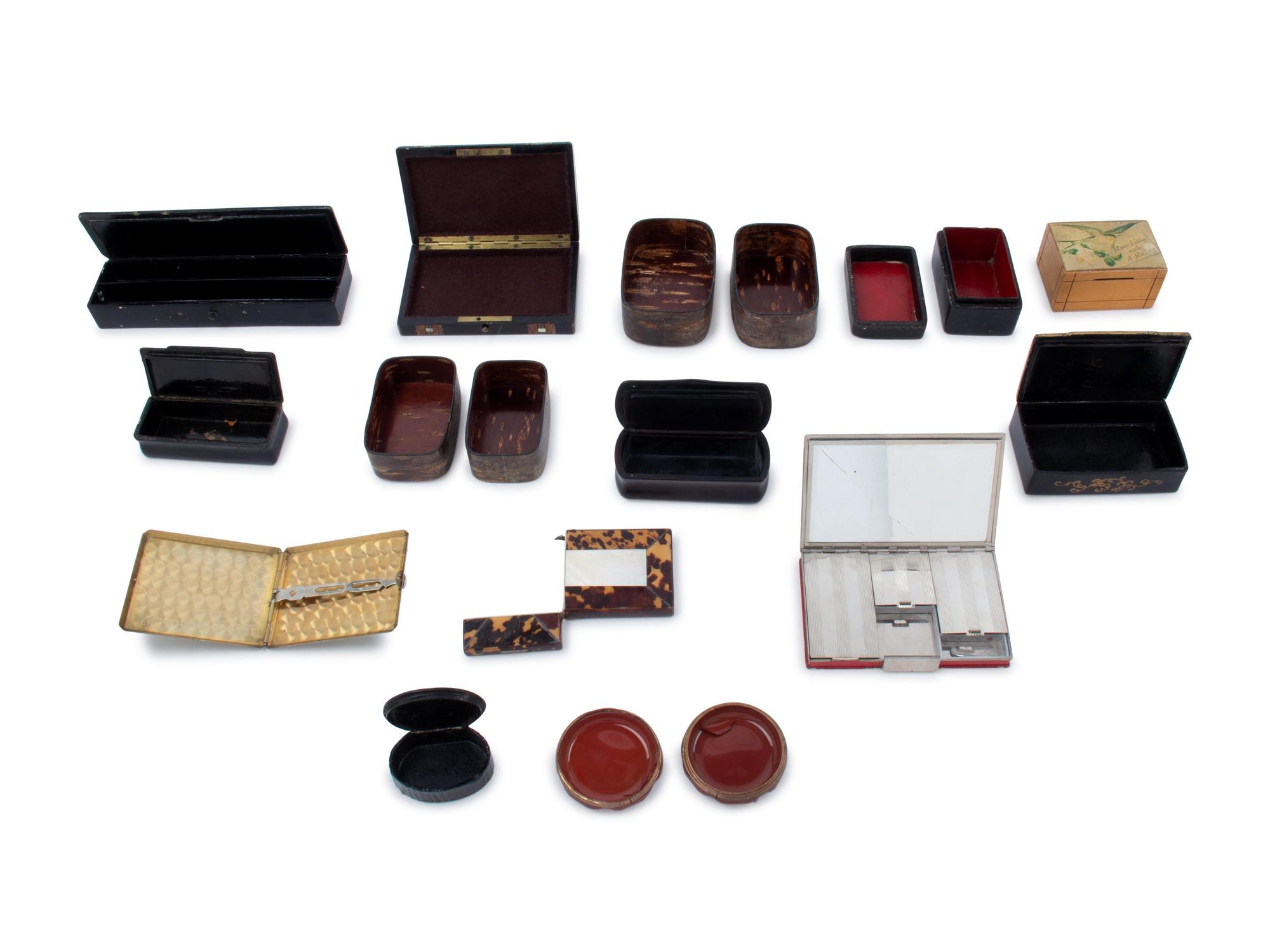 Fourteen Small Boxes