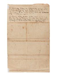 HARRISON, William Henry (1773-1841). Two Indiana Territory military documents including a partly printed document signed ("Willm. Henry Harrison"), as Governor and Commander in Chief of the Indiana Territory, Vincennes, 10 December 1811.