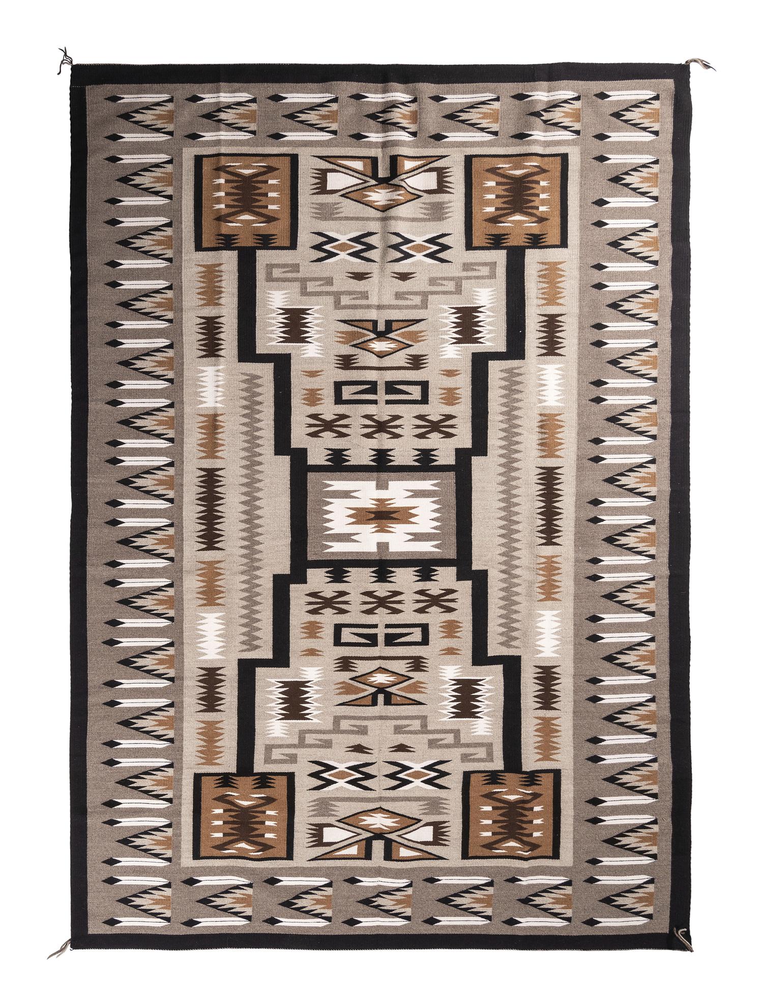 Navajo Roomsize Storm Pattern Weaving / Rug
