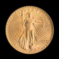 A United States 1923-D St. Gaudens $20 Gold Coin
