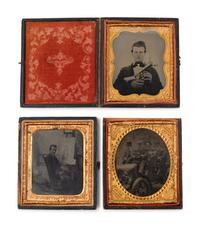 Three Sixth Plate Occupational Tintypes