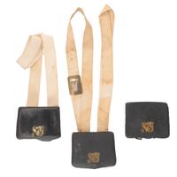 [Militaria] A group of three 7th New York National Guard cartridge boxes.