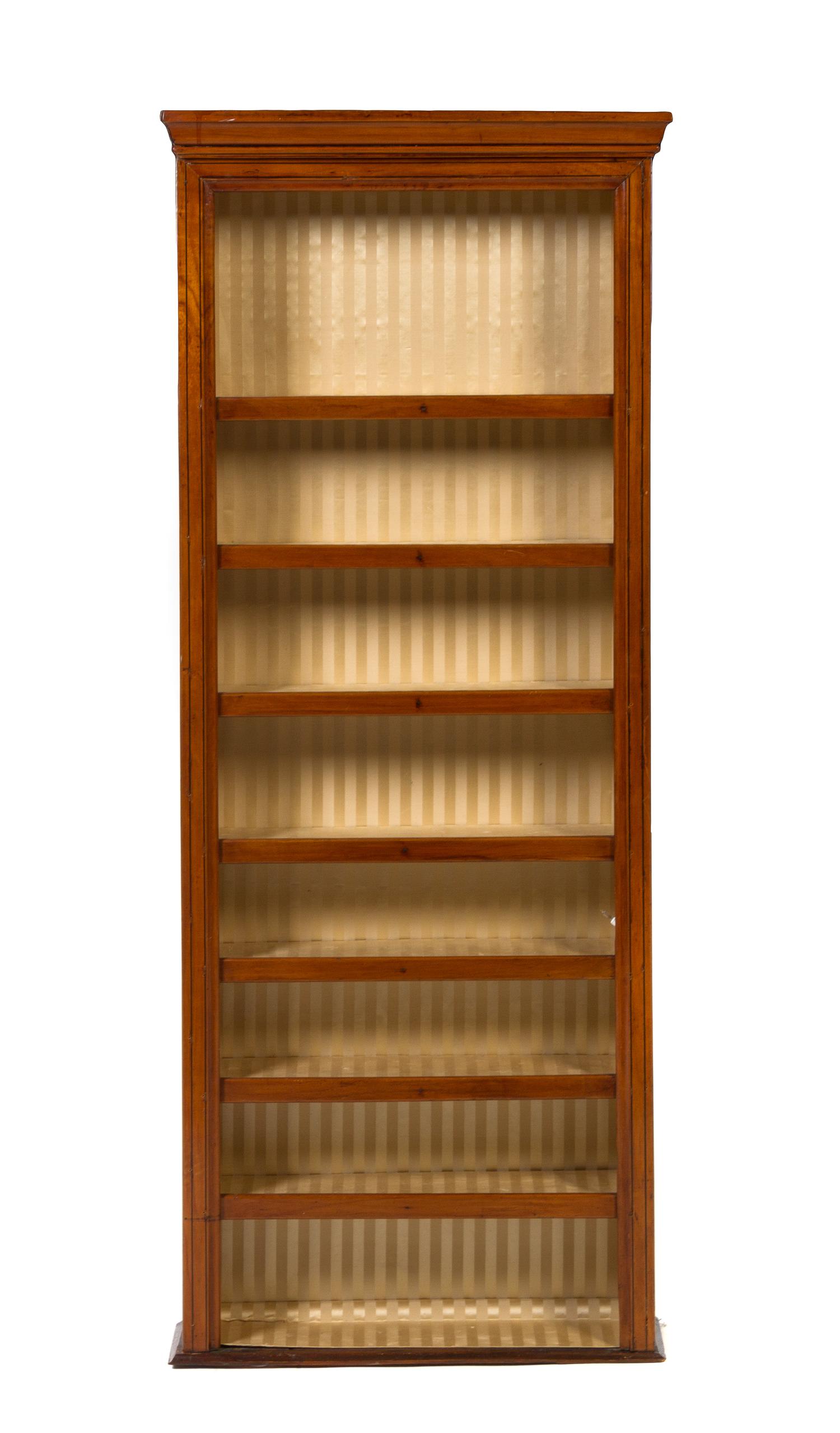 A French Provincial Fruitwood Hanging Etagere Height 53 x width 21 x depth 5 inches. — LATE 19TH/EARLY 20TH CENTURY