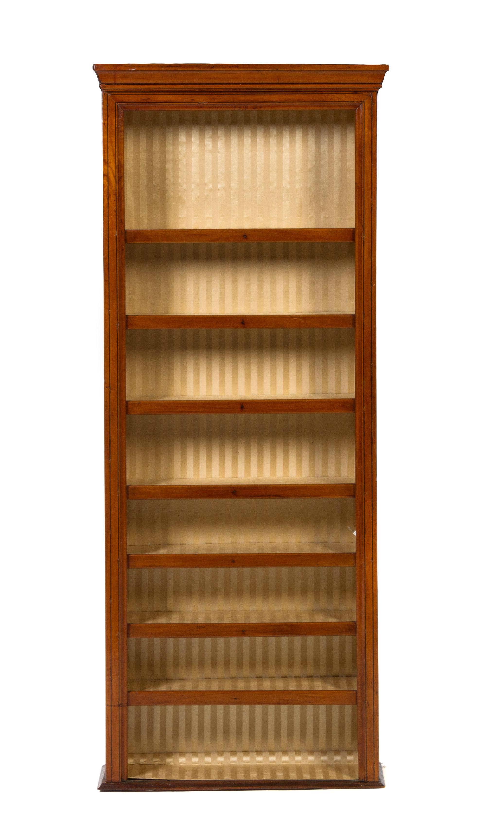 A French Provincial Fruitwood Hanging Etagere Height 53 x width 21 x depth 5 inches. — LATE 19TH/EARLY 20TH CENTURY