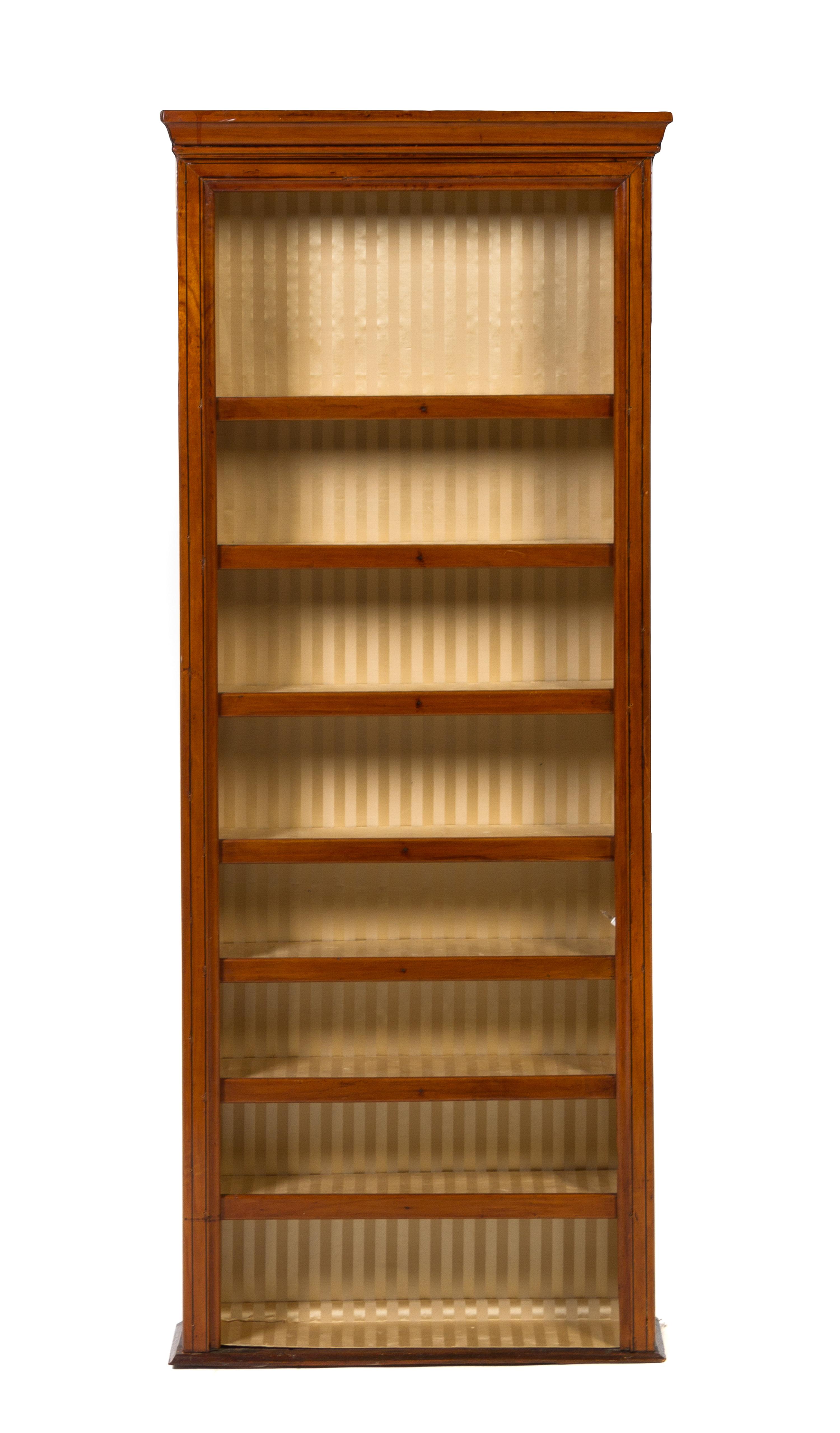 A French Provincial Fruitwood Hanging Etagere Height 53 x width 21 x depth 5 inches. — LATE 19TH/EARLY 20TH CENTURY