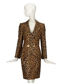 Christian Dior, Leopard-Print Demi-Couture Skirt Suit