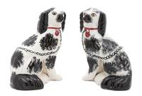 A Pair of Staffordshire Spaniels
