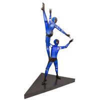 David Bennett (American, b. 1941) — Blue Dancers, 2010