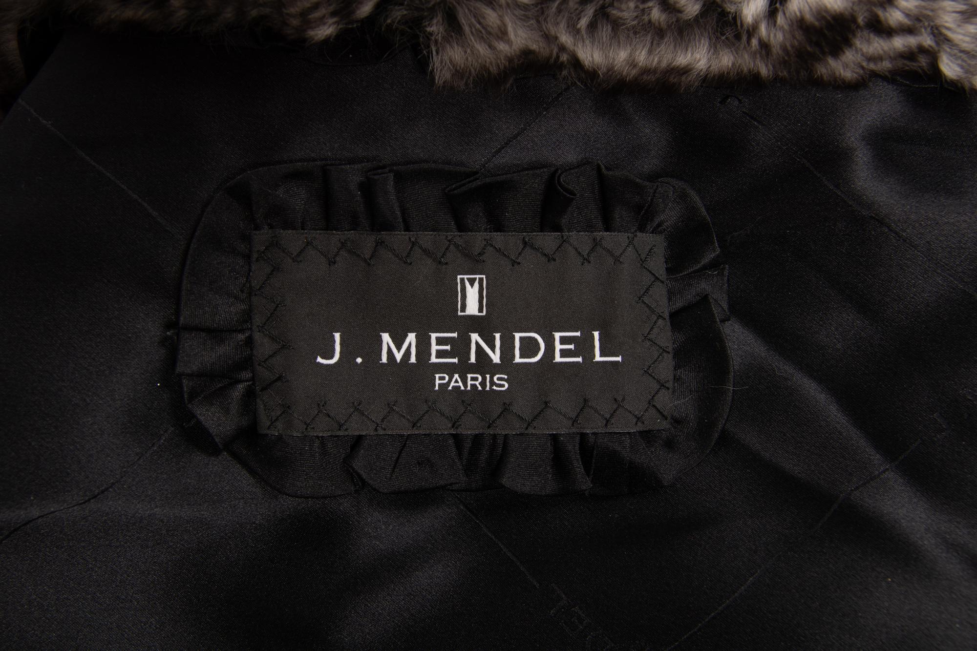 J. Mendel Black and White Chinchilla Stole, 2000s