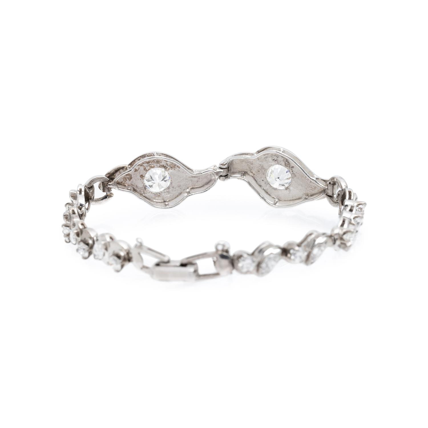 PLATINUM AND DIAMOND BRACELET