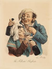 A Set of Three Color Engravings