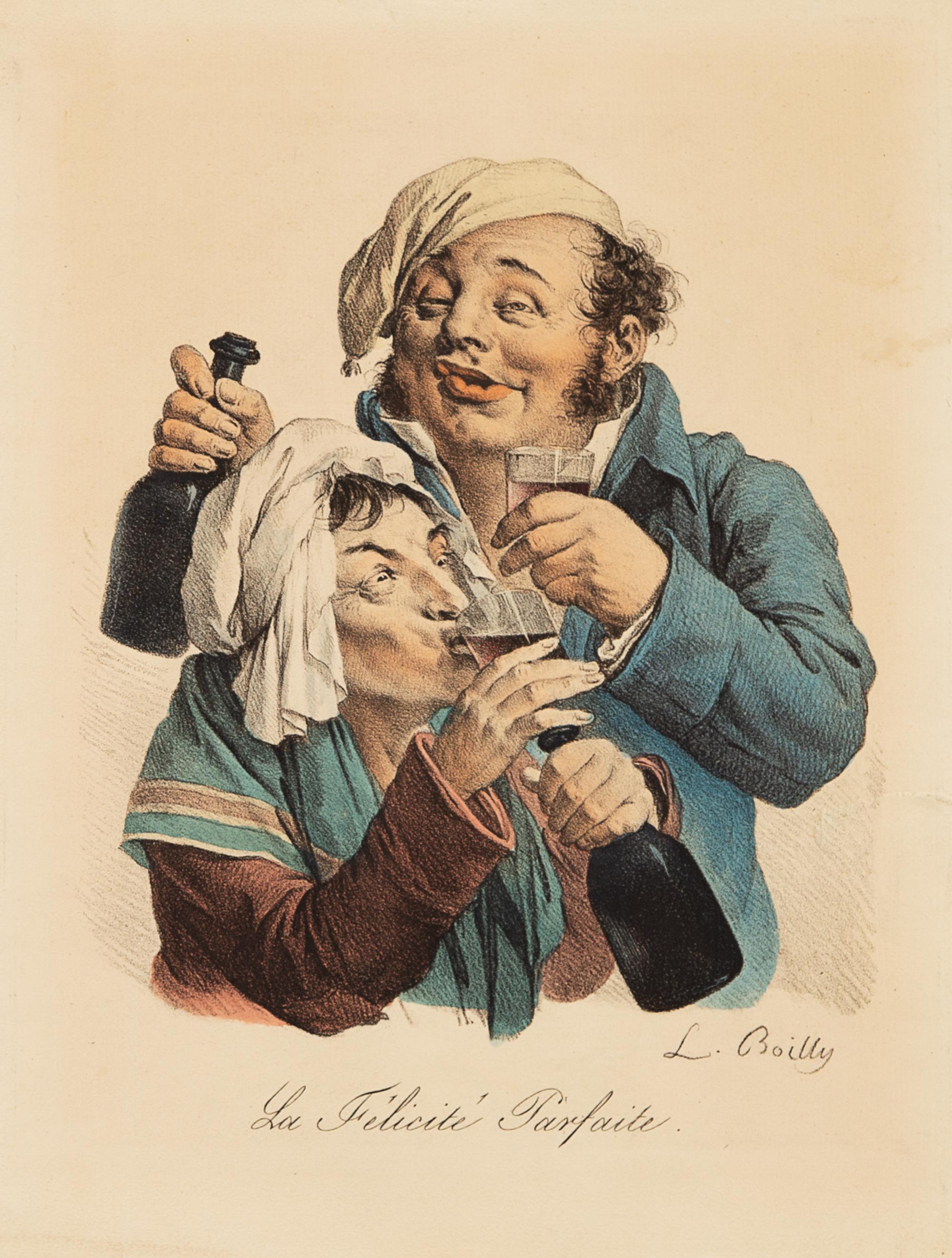 A Set of Three Color Engravings