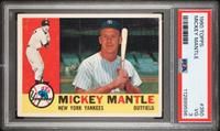 A 1960 Topps Mickey Mantle Baseball Card No. 350 (PSA 3 VG)