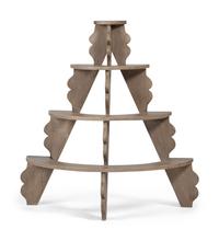 A Country Paint Decorated Pine Four-Tier Shelf