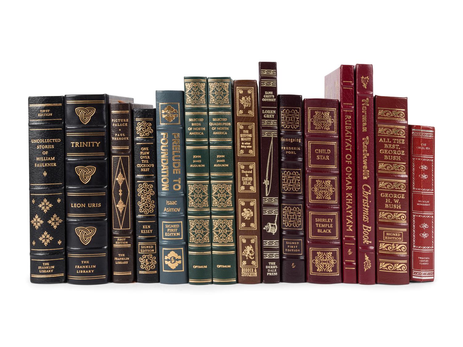 [BINDINGS]. A group of 51 works in 52 volumes published by the Easton Press and Franklin Library, including: