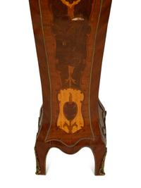 A Pair of Louis XV Style Gilt-Metal Mounted Marquetry Pedestals