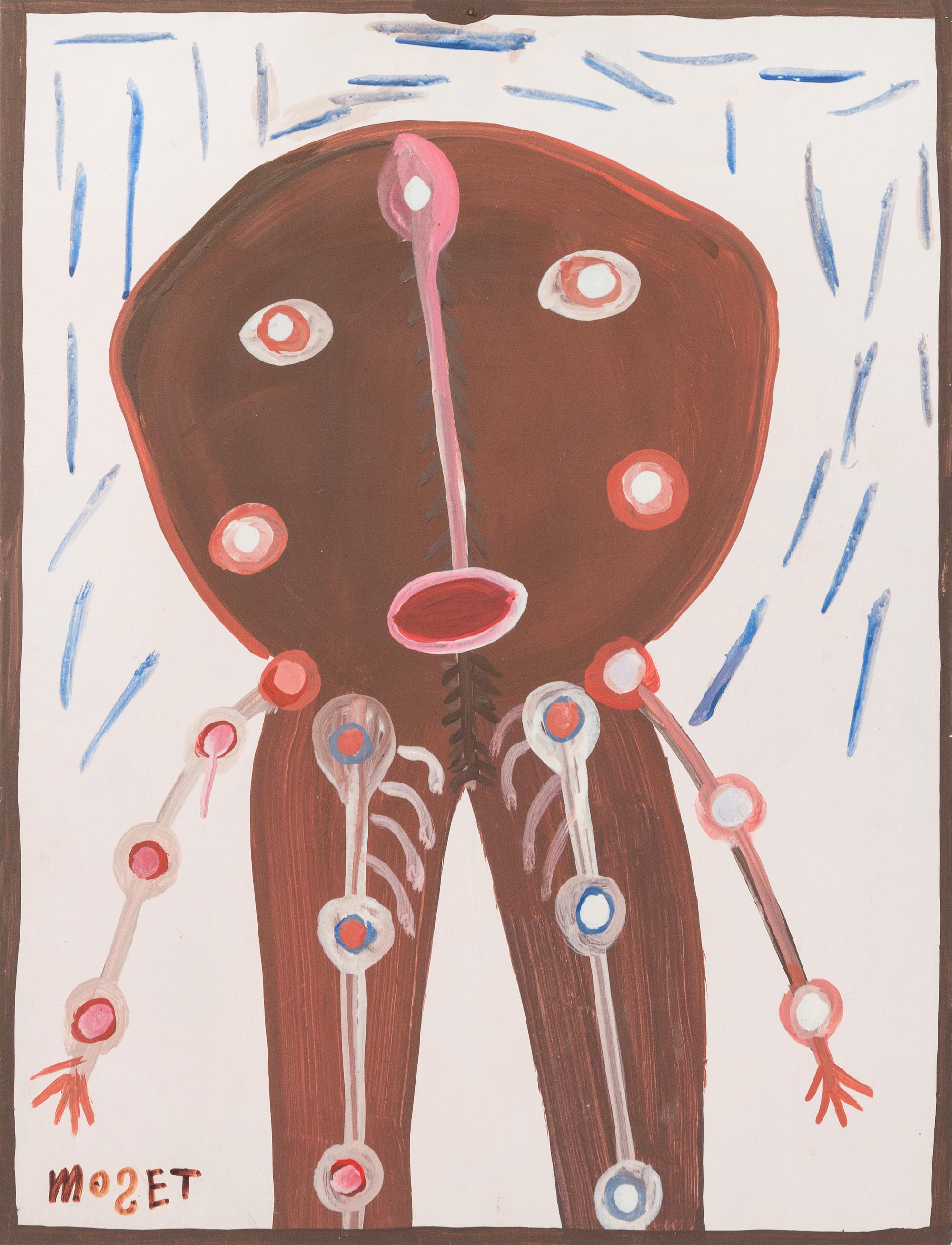 Mose Tolliver, (American, 1919 - 2006), Untitled, (Skeletal Figure)