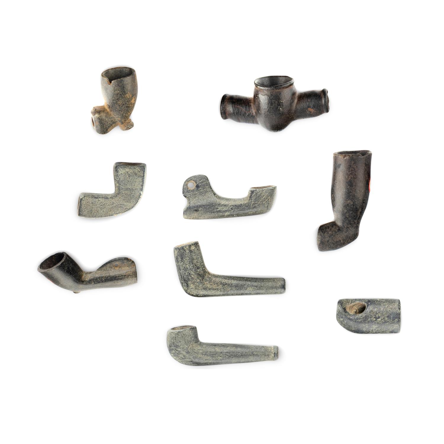 Southeastern Steatite Pipe Bowls