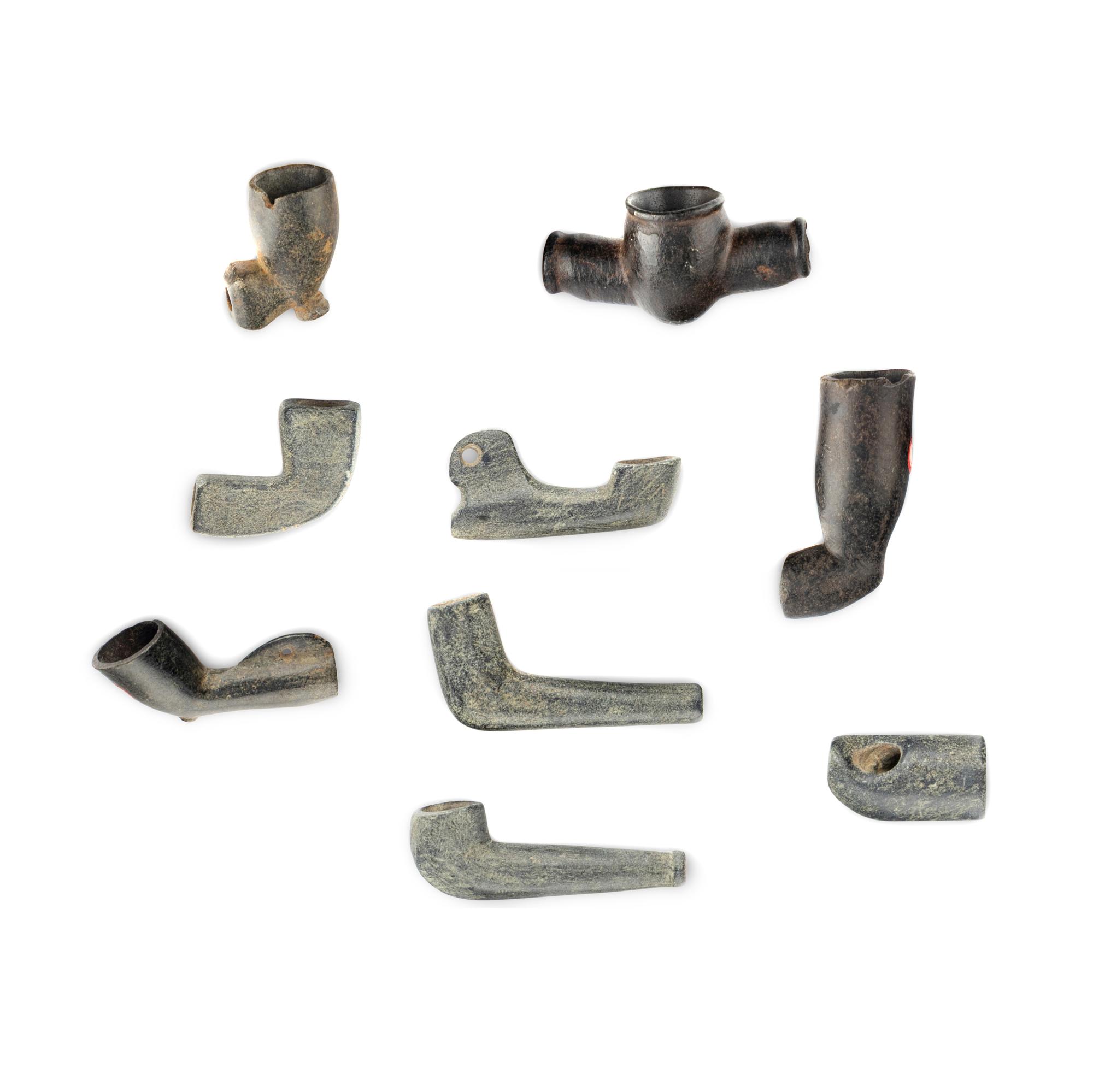 Southeastern Steatite Pipe Bowls