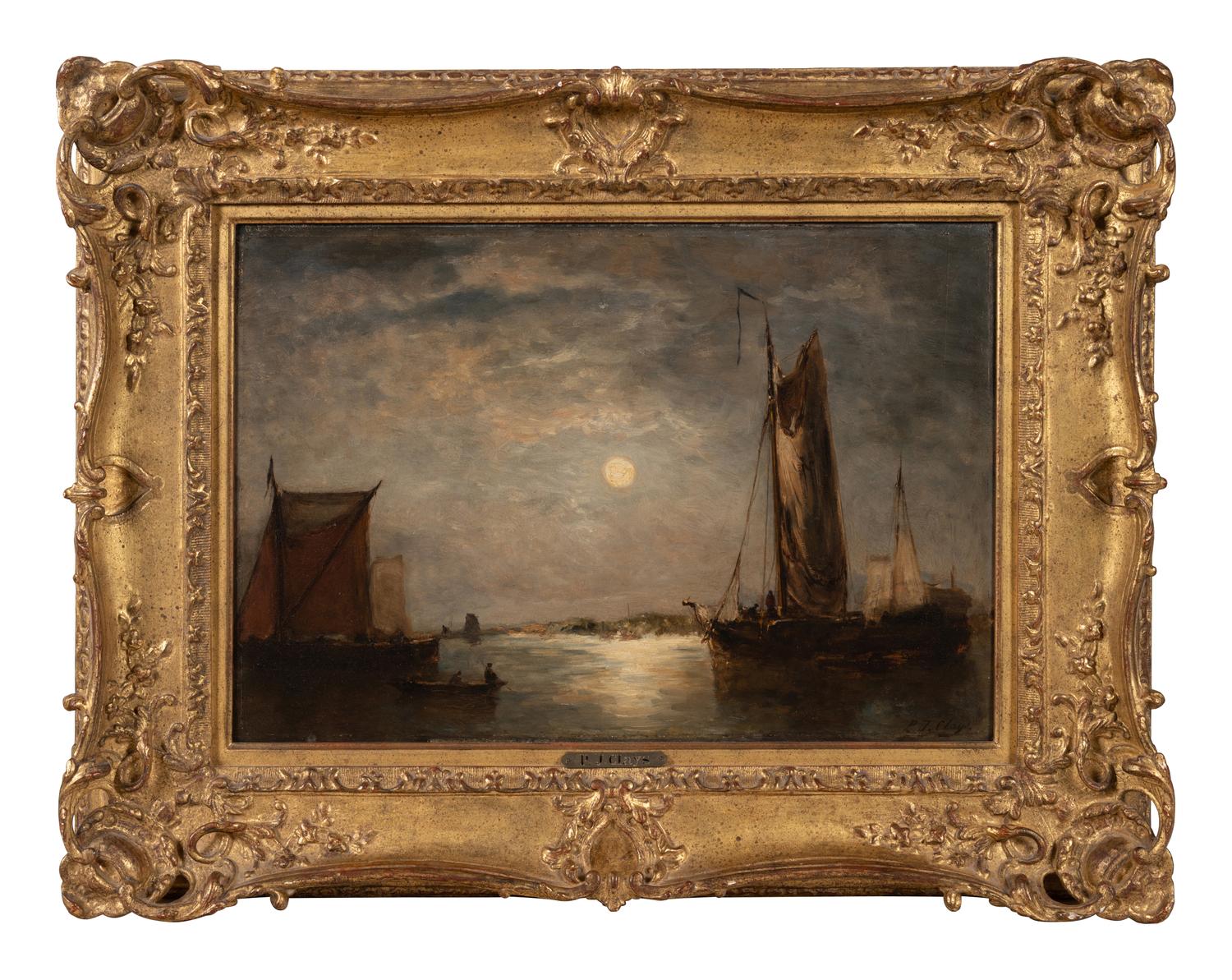 Nocturnal Harbor Scene