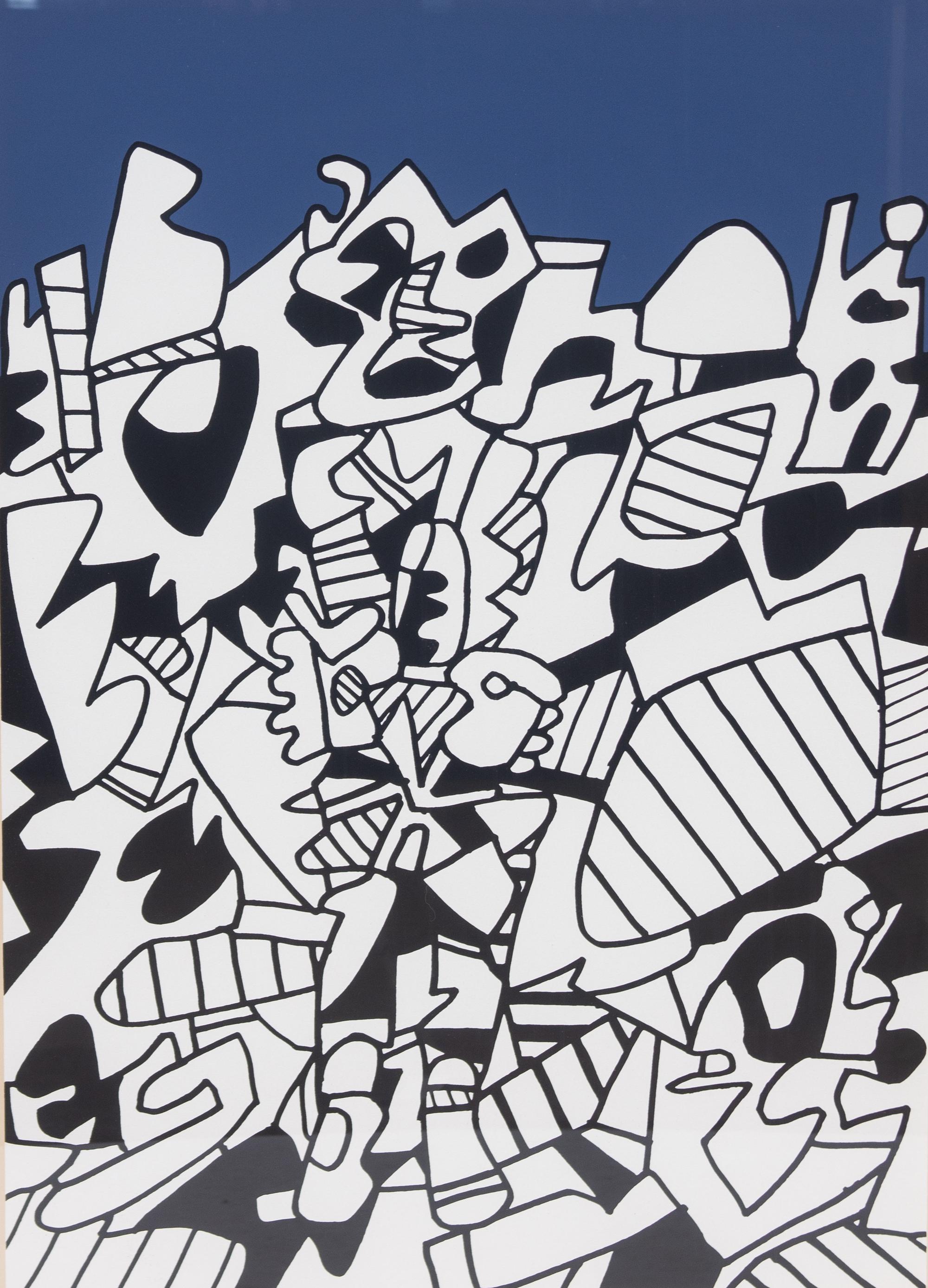 Jean Dubuffet, (French, 1901-1985), Solitude Illuminee, 1975
