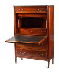 A Directoire Mahogany Marble-Top Secrétaire à Abattant