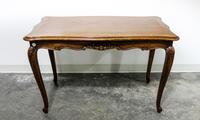 A Louis XV Style Oak Table Height 26 1/2 x width 40 1/2 x depth 21 inches. — FIRST HALF 20TH CENTURY