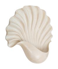 A Pair of Large Chapman Shell-Form Ceramic Sconces