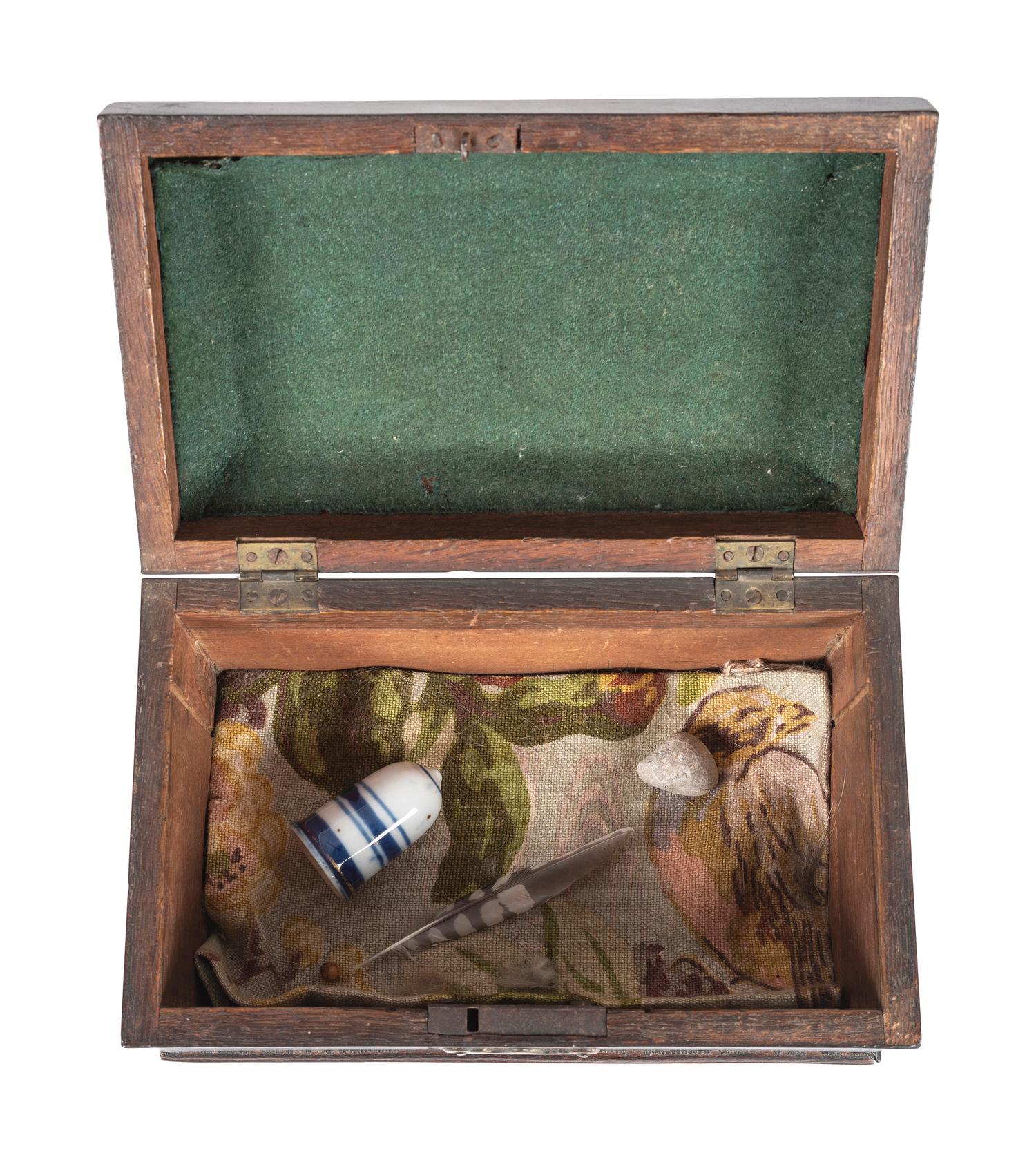 A George III Brass Mounted Mahogany Tea Caddy