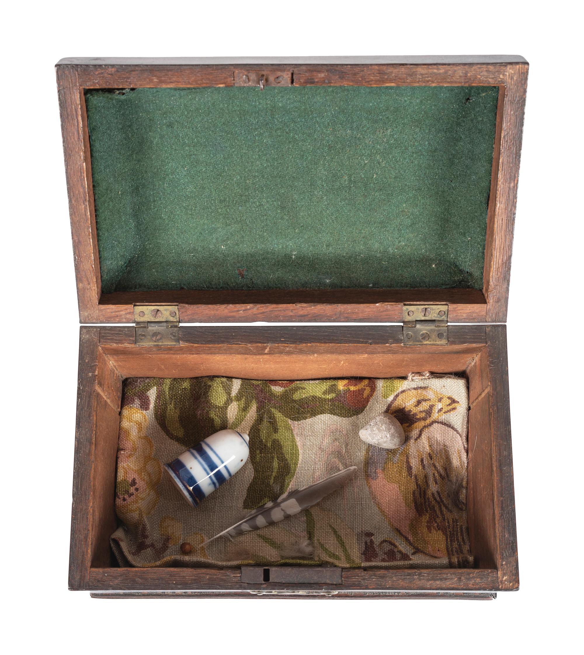 A George III Brass Mounted Mahogany Tea Caddy