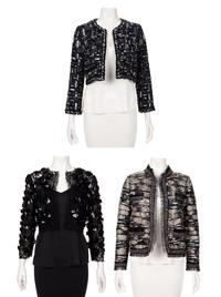 Three Oscar de la Renta Embellished Jackets, 2010s