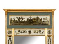 A Neoclassical Style Giltwood and Églomisé Mirror